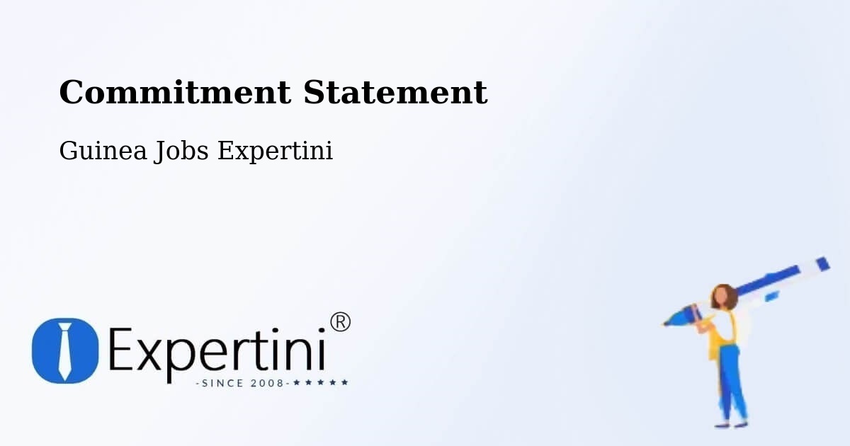 Corporate Commitment – Tondon - Guinea Jobs Expertini